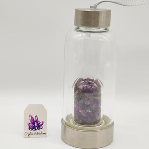 Amethyst Chip Water Bottle Small #15