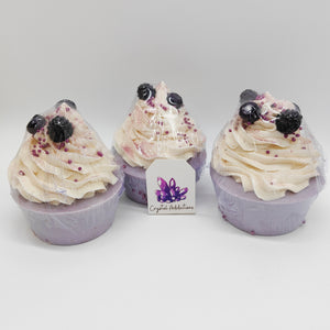 Cupcake Soap with Surprise - Blueberry Cheesecake