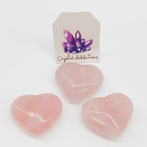 Rose Quartz Medium Hearts