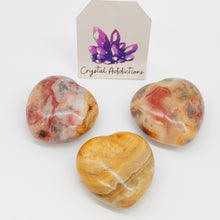Load image into Gallery viewer, Crazy Lace Agate Medium Hearts
