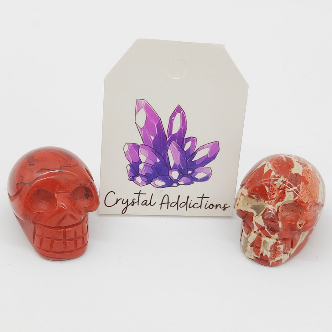 Red Jasper Mini Skulls