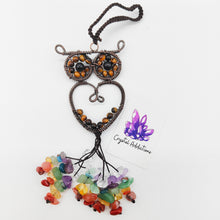 Load image into Gallery viewer, Chakra Chip Owl Hanger
