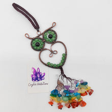 Load image into Gallery viewer, Chakra Chip Owl Hanger
