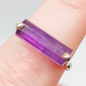 Purple Amethyst Sterling Silver Ring # 144