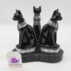 Egyptian Cat Stand Silver