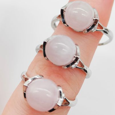 Kunzite Adjustable Meditation Ring