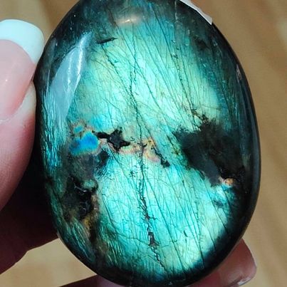 Labradorite Palm Stone # 159