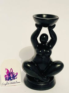Lady Goddess Sitting Stand - Black