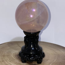 Load image into Gallery viewer, Large Black Resin Sphere Stand
