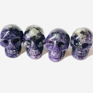 Lepidolite Mini Skulls