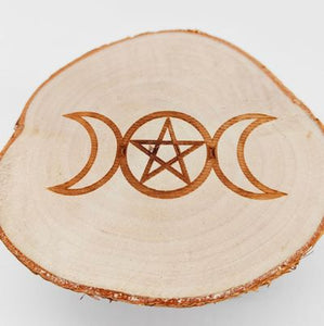 Mini Altar Table - Pentagram + Moon # 20