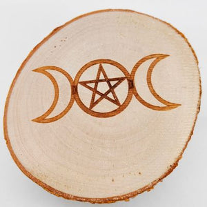 Mini Altar Table - Pentagram + Moon # 88