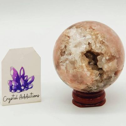 Pink Amethyst Druzy Sphere # 69