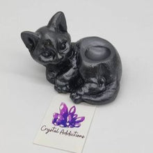 Load image into Gallery viewer, Resin Sleeping Cat Sphere Stand
