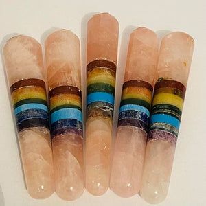 Rose Quartz Chakra Wands