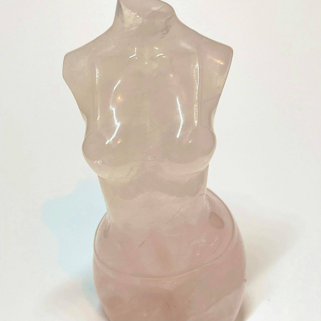 Rose Quartz Standing Goddess # 119