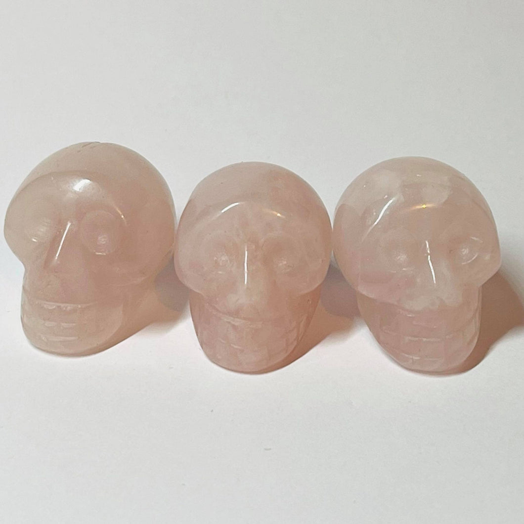 Rose Quartz Mini Skull