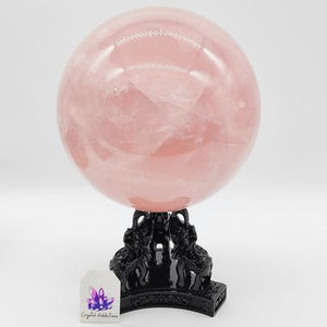 Rose Quartz Sphere with Star # 28