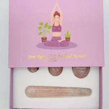 Load image into Gallery viewer, Rose Quartz Yoni Eggs + Massager Set
