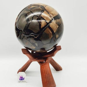 Septarian Druzy 'Jigsaw Piece' XL Sphere # 73