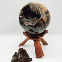 Load image into Gallery viewer, Septarian Druzy &#39;Jigsaw Piece&#39; XL Sphere # 73
