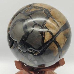 Septarian Druzy 'Jigsaw Piece' XL Sphere # 73