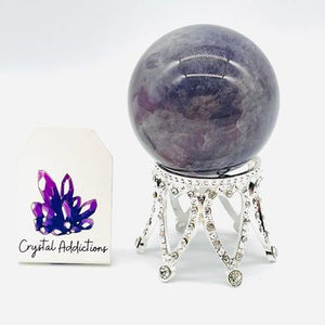 Silver Diamonds Reversible Sphere Stands