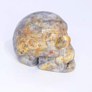 Crazy Lace Agate Skull #125