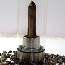 Load image into Gallery viewer, Smoky Quartz Stainless Steel Drink Bottle
