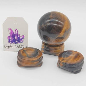 Tiger's Eye Small Sphere Stand