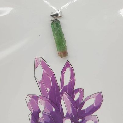 Watermelon Tourmaline Pendant # 81