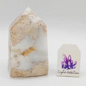 White Druzy Quartz Tower # 146