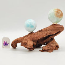 Load image into Gallery viewer, Wooden Branch Sphere Stand # 112
