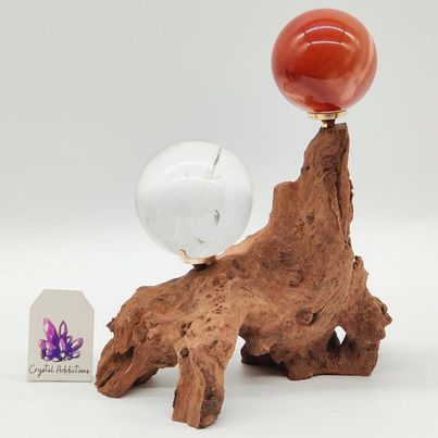 Wooden Branch Sphere Stand # 138