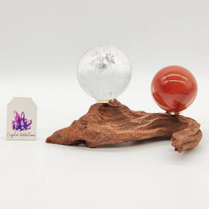 Wooden Branch Sphere Stand # 143