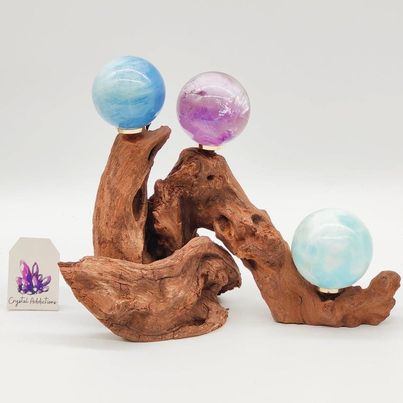 Wooden Branch Sphere Stand # 29