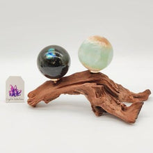 Load image into Gallery viewer, Wooden Branch Sphere Stand # 3
