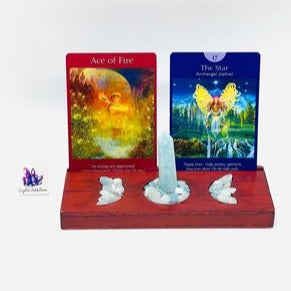 Wooden Moon Double Card Stands