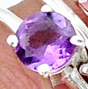 Load image into Gallery viewer, Amethyst Stackable Ring
