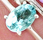 Load image into Gallery viewer, Aquamarine Stackable Ring
