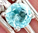 Load image into Gallery viewer, Aquamarine Stackable Ring
