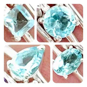 Aquamarine Stackable Ring