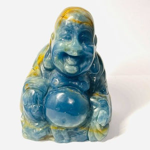 Blue Onyx Laughing Buddha # 188