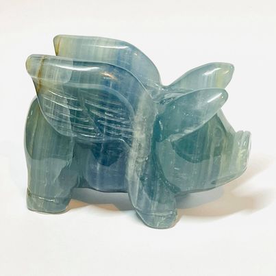 Blue Onyx Flying Pig # 188