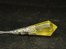 Load image into Gallery viewer, Long Silver Pendulums Citrine
