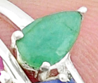 Load image into Gallery viewer, Emerald Stackable Ring
