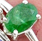 Load image into Gallery viewer, Emerald Stackable Ring
