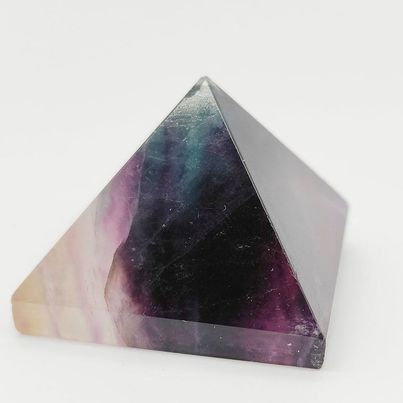 Rainbow Fluorite Pyramid # 25