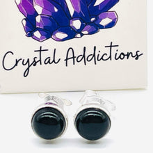 Load image into Gallery viewer, Black Onyx Sterling Silver Stud Earring
