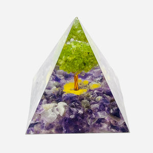 Orgone Resin Chip Pyramid #86